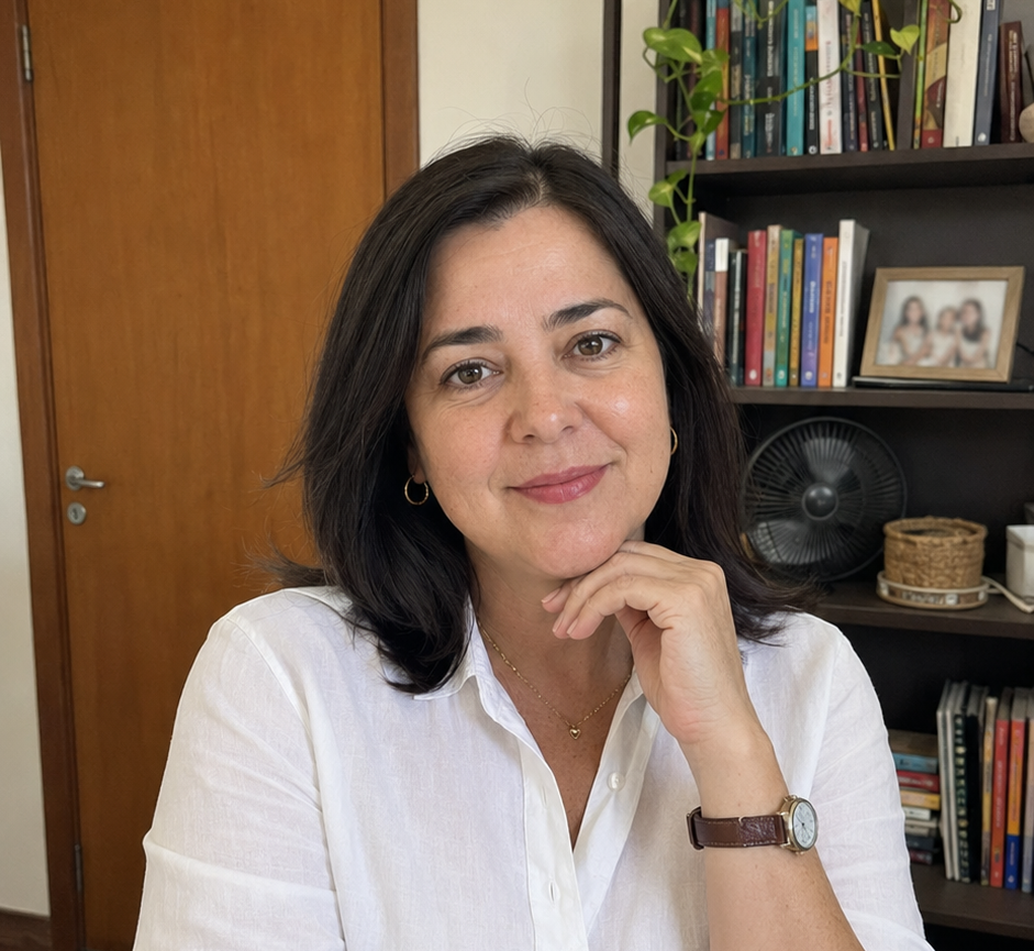 Professora que aprova o kit